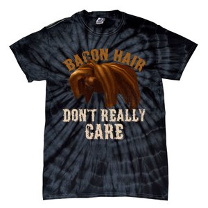 Bacon Hair DonT Really Care For Boy Video Gamers Tie-Dye T-Shirt