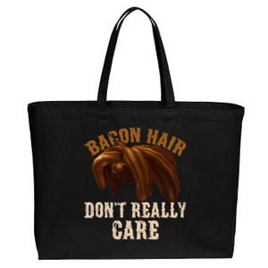 Bacon Hair DonT Really Care For Boy Video Gamers Cotton Canvas Jumbo Tote