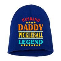 Best Husband Daddy Pickleball Legend Vintage Fathers Day Meaningful Gift Short Acrylic Beanie