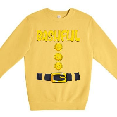 Bashful Halloween Dwarf Costume Color Matching Premium Crewneck Sweatshirt