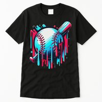Baseball Homeplate Drip Ice Cream Sprinkles Dripping Candy Tall T-Shirt