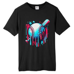 Baseball Homeplate Drip Ice Cream Sprinkles Dripping Candy Tall Fusion ChromaSoft Performance T-Shirt