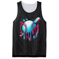 Baseball Homeplate Drip Ice Cream Sprinkles Dripping Candy Mesh Reversible Basketball Jersey Tank