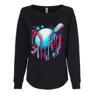 Baseball Homeplate Drip Ice Cream Sprinkles Dripping Candy Womens California Wash Sweatshirt