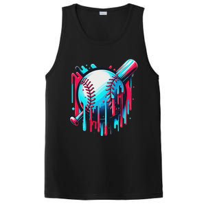 Baseball Homeplate Drip Ice Cream Sprinkles Dripping Candy PosiCharge Competitor Tank