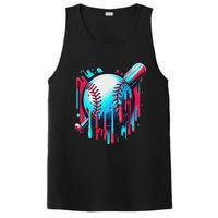 Baseball Homeplate Drip Ice Cream Sprinkles Dripping Candy PosiCharge Competitor Tank