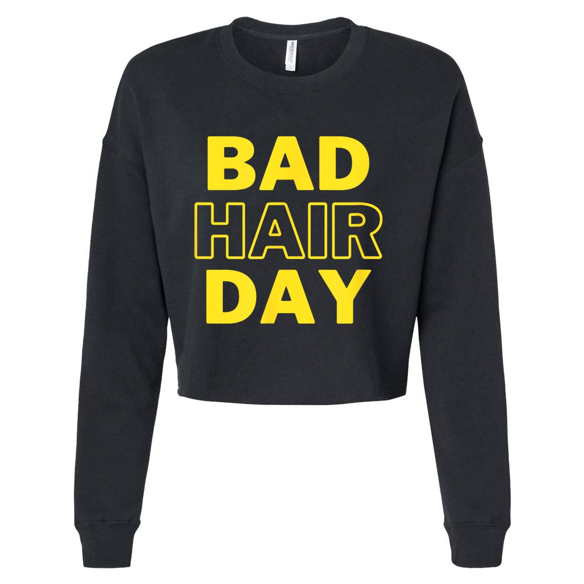 Bad Hair Day Cropped Pullover Crew