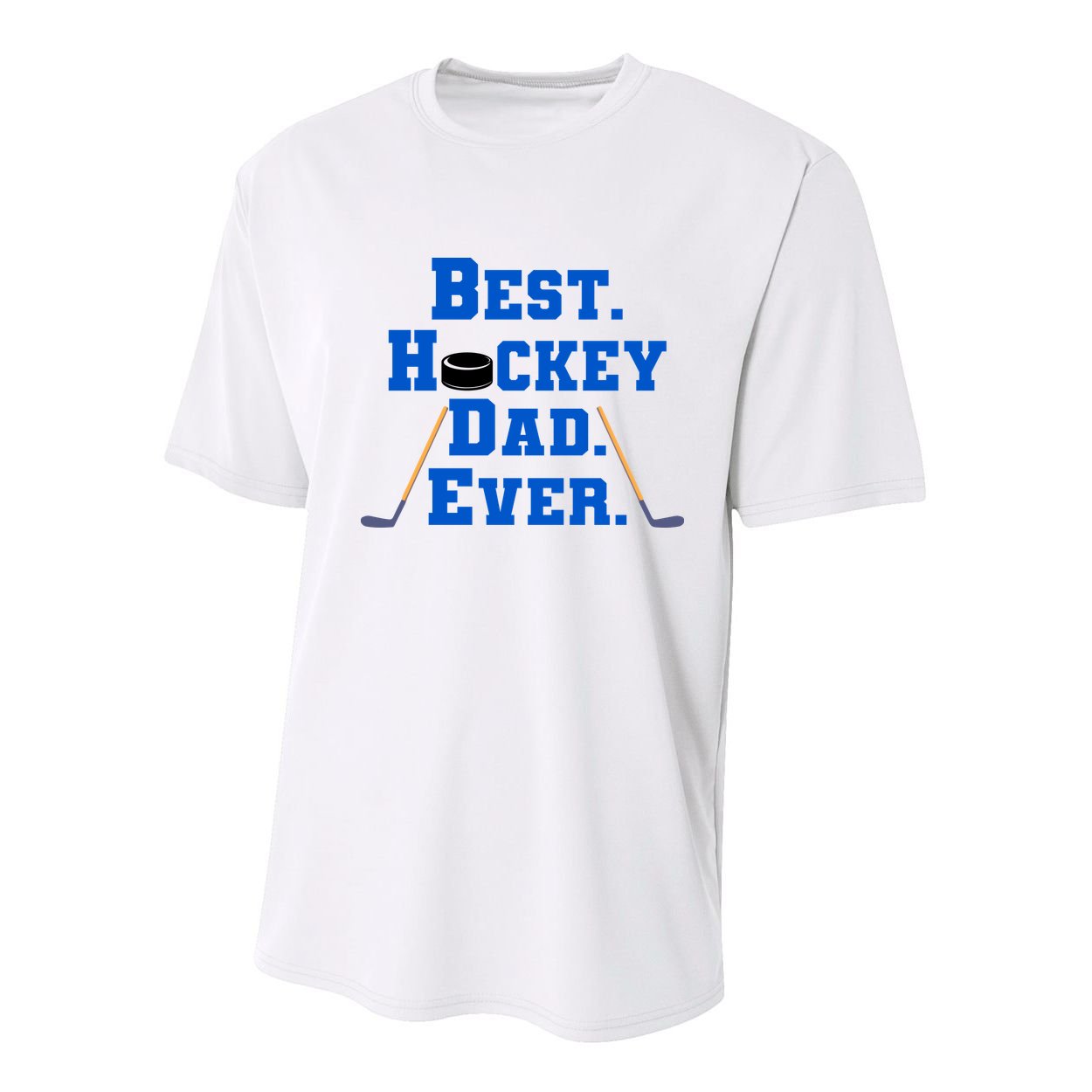 Best Hockey Dad Ever Father's Day Gift Youth Performance Sprint T-Shirt