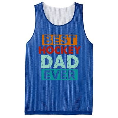 Best Hockey Dad Ever Funny Hockey Dad Gift Mesh Reversible Basketball Jersey Tank