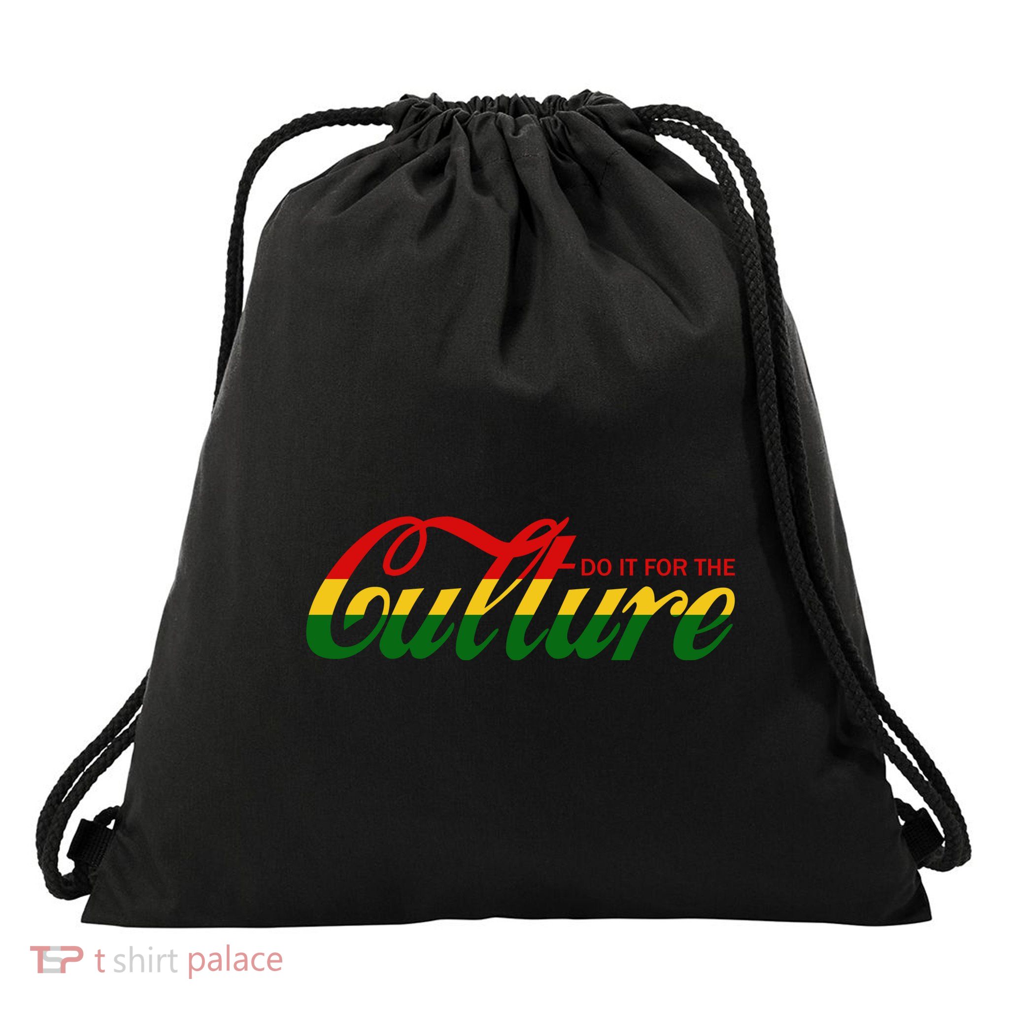 Black History Do It For The Culture Cola Pop Logo Drawstring Bag