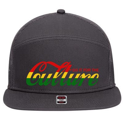 Black History Do It For The Culture Cola Pop Logo 7 Panel Mesh Trucker Snapback Hat