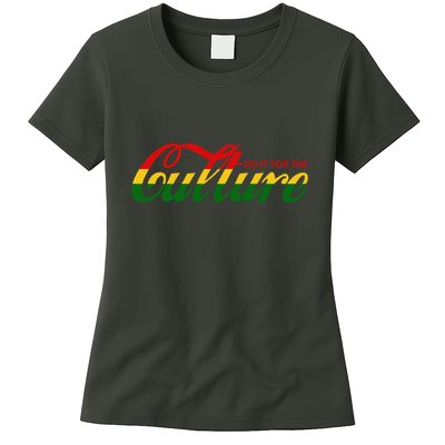Black History Do It For The Culture Cola Pop Logo Womens T-Shirt