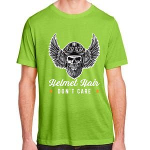 Bike Hair Do Not Care Motorcyclist Bikerin Gift Adult ChromaSoft Performance T-Shirt