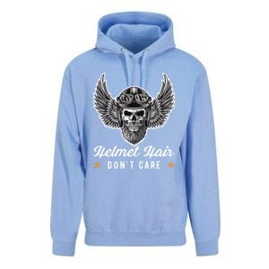 Bike Hair Do Not Care Motorcyclist Bikerin Gift Unisex Surf Hoodie