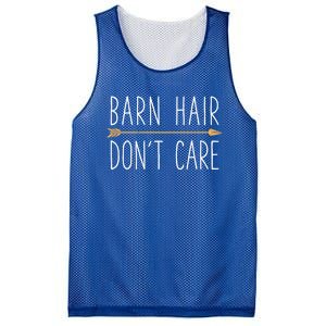 Barn Hair Don't Care Horse Funny Farm Horseback Riding Gift Mesh Reversible Basketball Jersey Tank