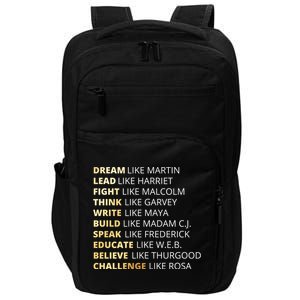 Black History Dream Like Martin Impact Tech Backpack