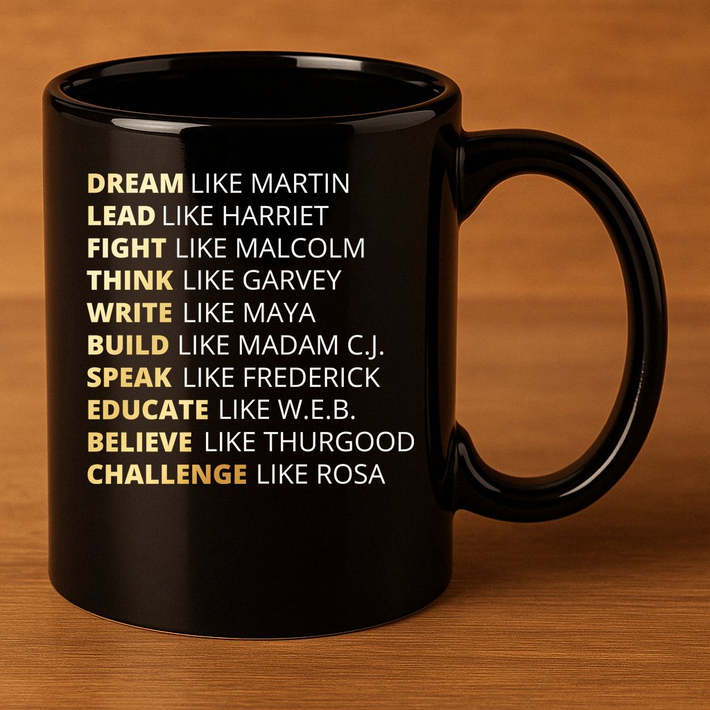 Black History Dream Like Martin 11oz C Handle Ceramic Mug