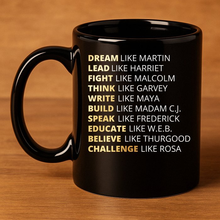 Black History Dream Like Martin 11oz C Handle Ceramic Mug