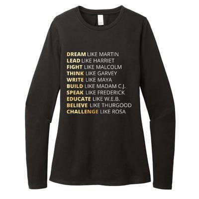 Black History Dream Like Martin Womens CVC Long Sleeve Shirt