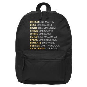 Black History Dream Like Martin 16 in Basic Backpack