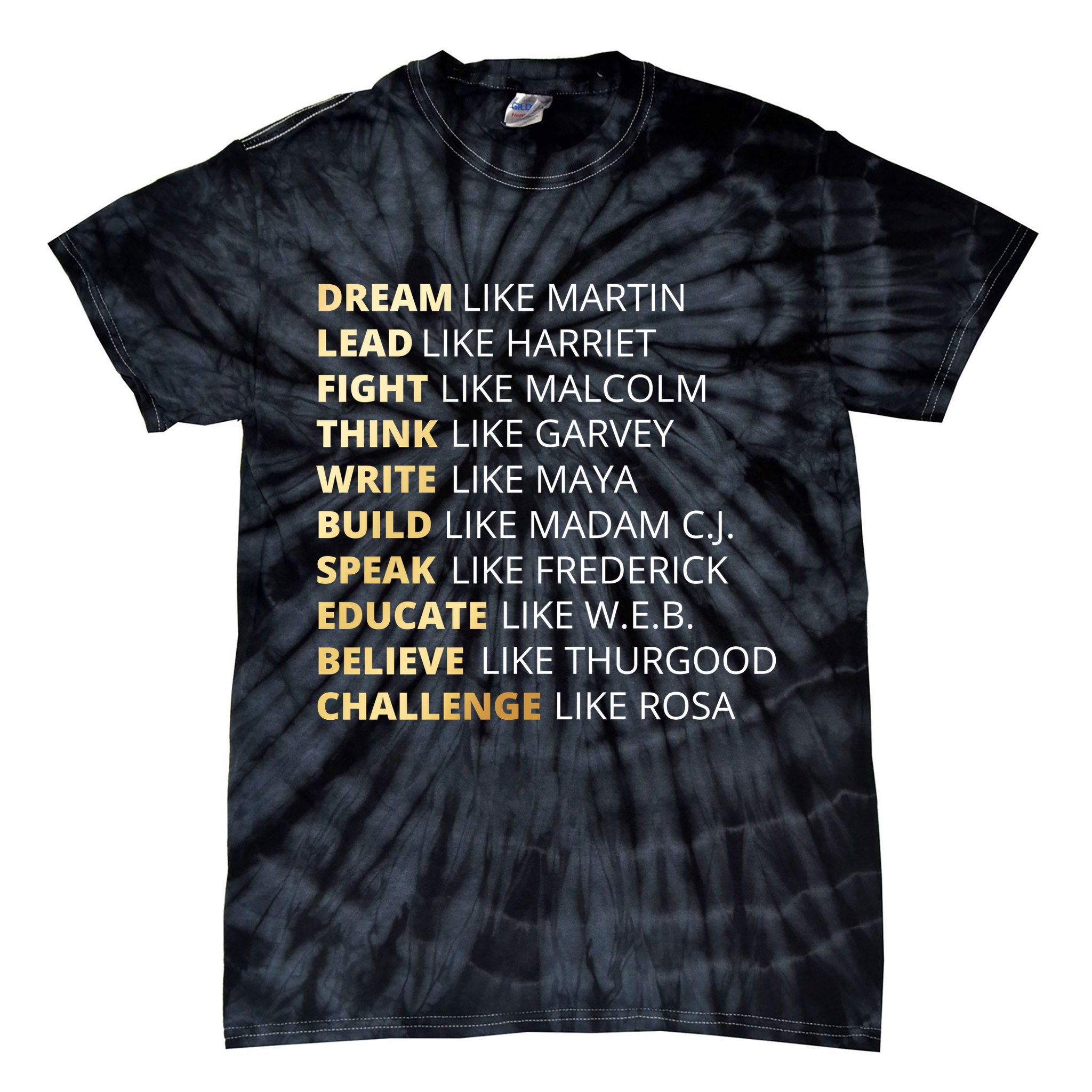Black History Dream Like Martin Tie-Dye T-Shirt