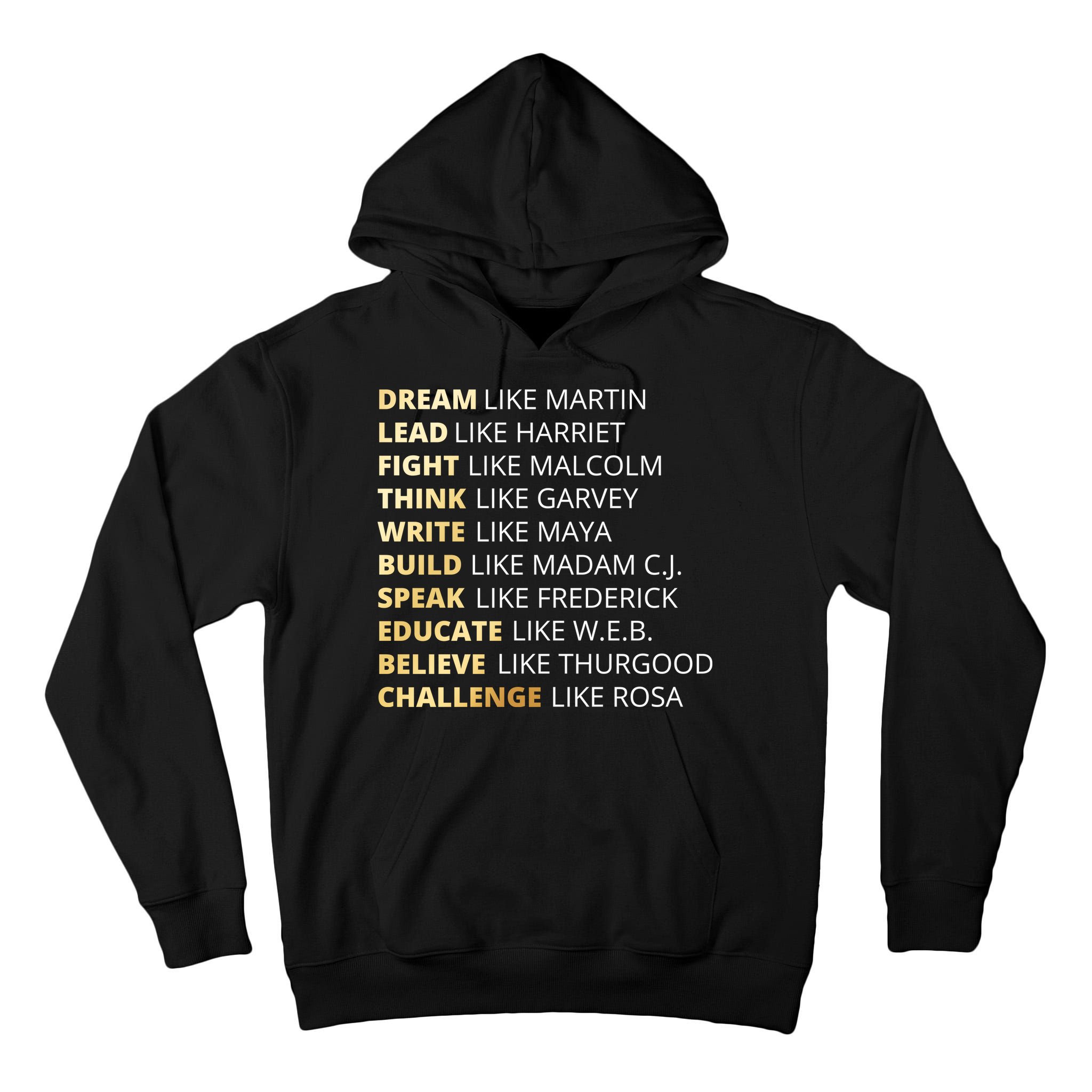 Black History Dream Like Martin Tall Hoodie