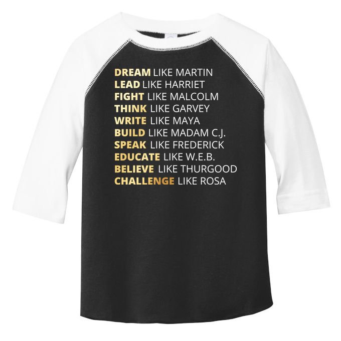 Black History Dream Like Martin Toddler Fine Jersey T-Shirt