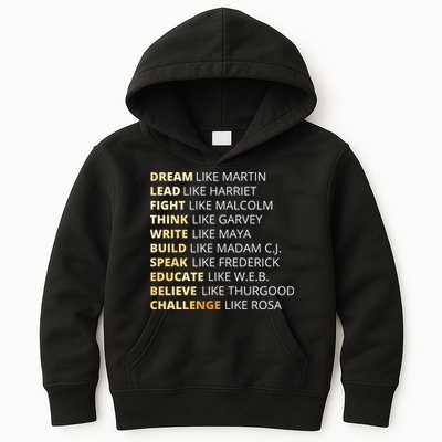Black History Dream Like Martin Kids Hoodie