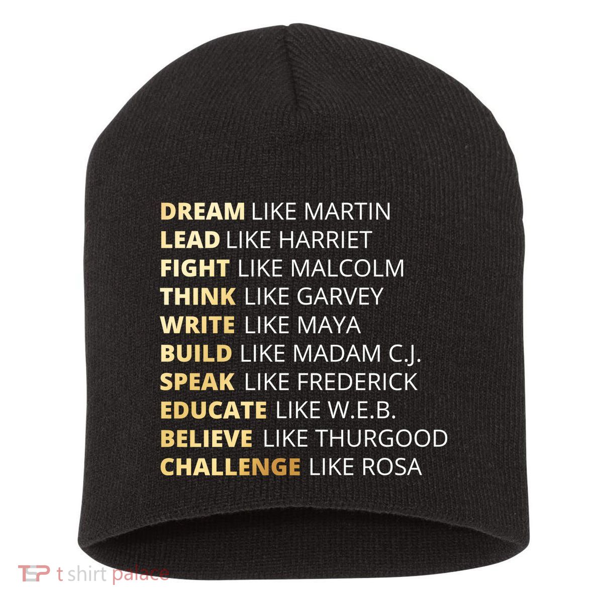 Black History Dream Like Martin Short Acrylic Beanie