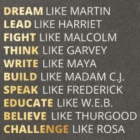 Black History Dream Like Martin Cotton Canvas Backpack