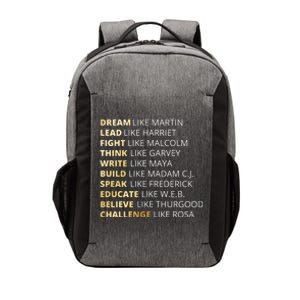 Black History Dream Like Martin Vector Backpack