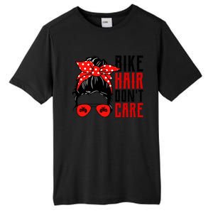 Bike Hair Don't Care Funny Biker Funny Gift Tall Fusion ChromaSoft Performance T-Shirt