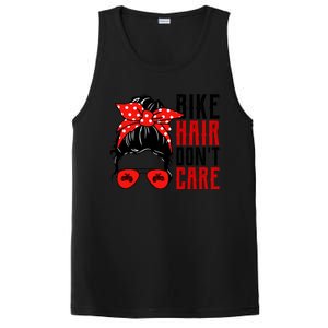 Bike Hair Don't Care Funny Biker Funny Gift PosiCharge Competitor Tank