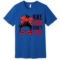 Bike Hair Don't Care Funny Biker Funny Gift Premium T-Shirt