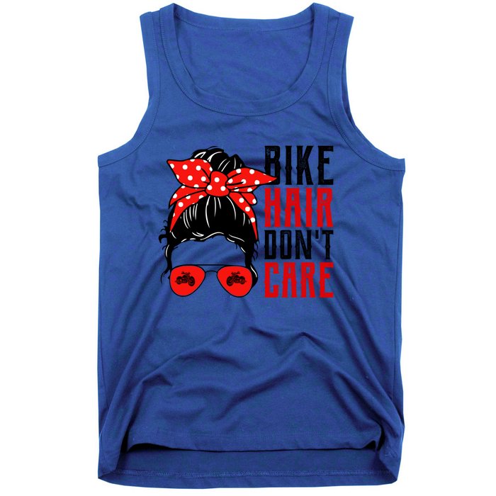 Bike Hair Don't Care Funny Biker Funny Gift Tank Top