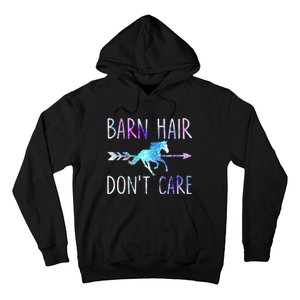 BARN HAIR DON'T CARE Love Horse Riding Hoodie