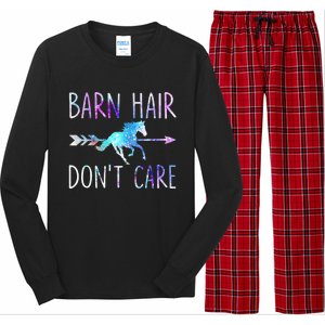 BARN HAIR DON'T CARE Love Horse Riding Long Sleeve Pajama Set