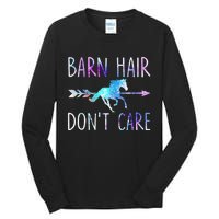 BARN HAIR DON'T CARE Love Horse Riding Tall Long Sleeve T-Shirt