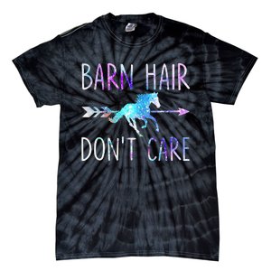 BARN HAIR DON'T CARE Love Horse Riding Tie-Dye T-Shirt