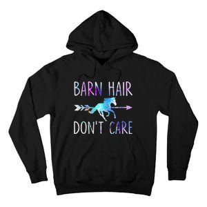 BARN HAIR DON'T CARE Love Horse Riding Tall Hoodie