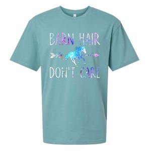 BARN HAIR DON'T CARE Love Horse Riding Sueded Cloud Jersey T-Shirt