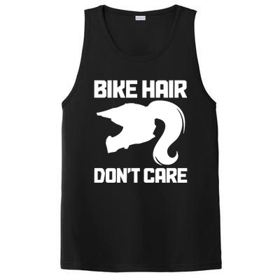 Bike Hair Don't Care Funny Motocross Mx Dirt Biker Gift PosiCharge Competitor Tank