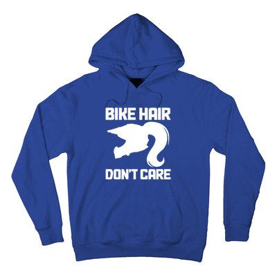 Bike Hair Don't Care Funny Motocross Mx Dirt Biker Gift Hoodie