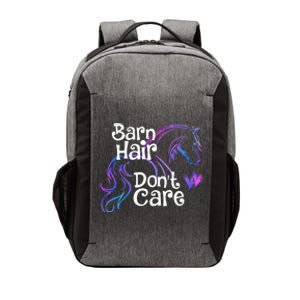 Barn Hair Don't Care Funny Horse Equestrian Riding Graphic Great Gift Vector Backpack