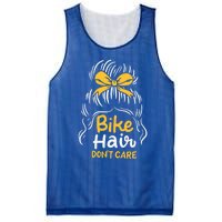 Bike Hair Don't Care Funny Motorcycle Biker Life Messy Plait Gift Mesh Reversible Basketball Jersey Tank