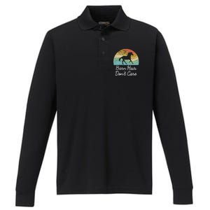 Barn Hair Dont Care Horse Rider Riding Racing Equestrian Run Meaningful Gift Performance Long Sleeve Polo