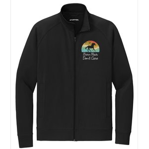 Barn Hair Dont Care Horse Rider Riding Racing Equestrian Run Meaningful Gift Stretch Full-Zip Cadet Jacket