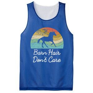 Barn Hair Dont Care Horse Rider Riding Racing Equestrian Run Meaningful Gift Mesh Reversible Basketball Jersey Tank