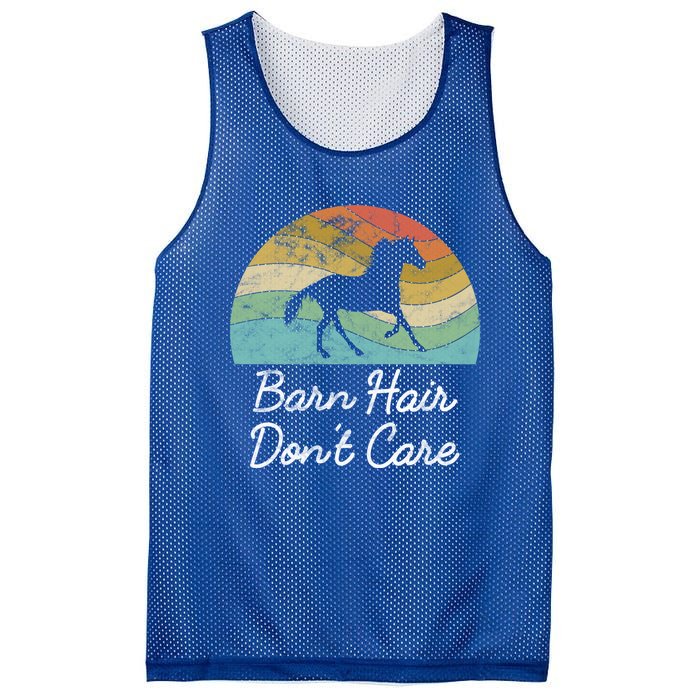 Barn Hair Dont Care Horse Rider Riding Racing Equestrian Run Meaningful Gift Mesh Reversible Basketball Jersey Tank