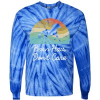 Barn Hair Dont Care Horse Rider Riding Racing Equestrian Run Meaningful Gift Tie-Dye Long Sleeve Shirt